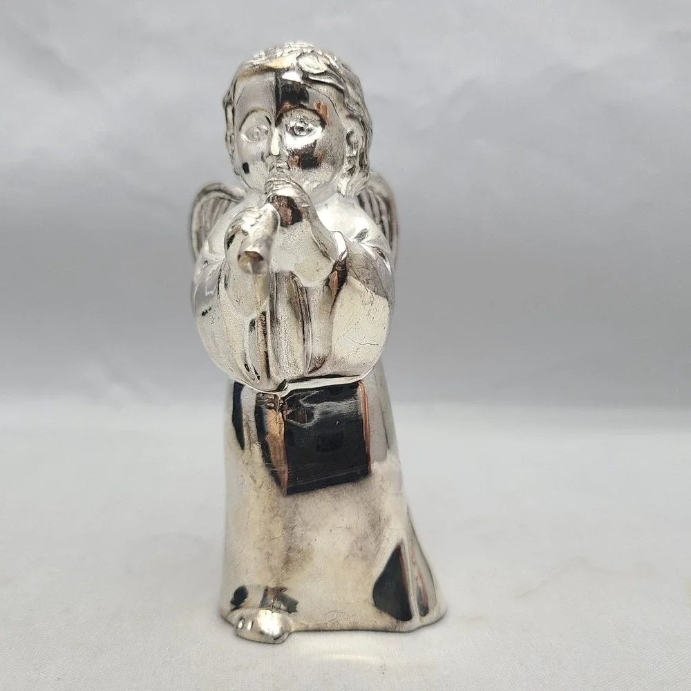 Vintage Godinger Silver Art Company Angel Cherubs Salt & Pepper Shakers With Box